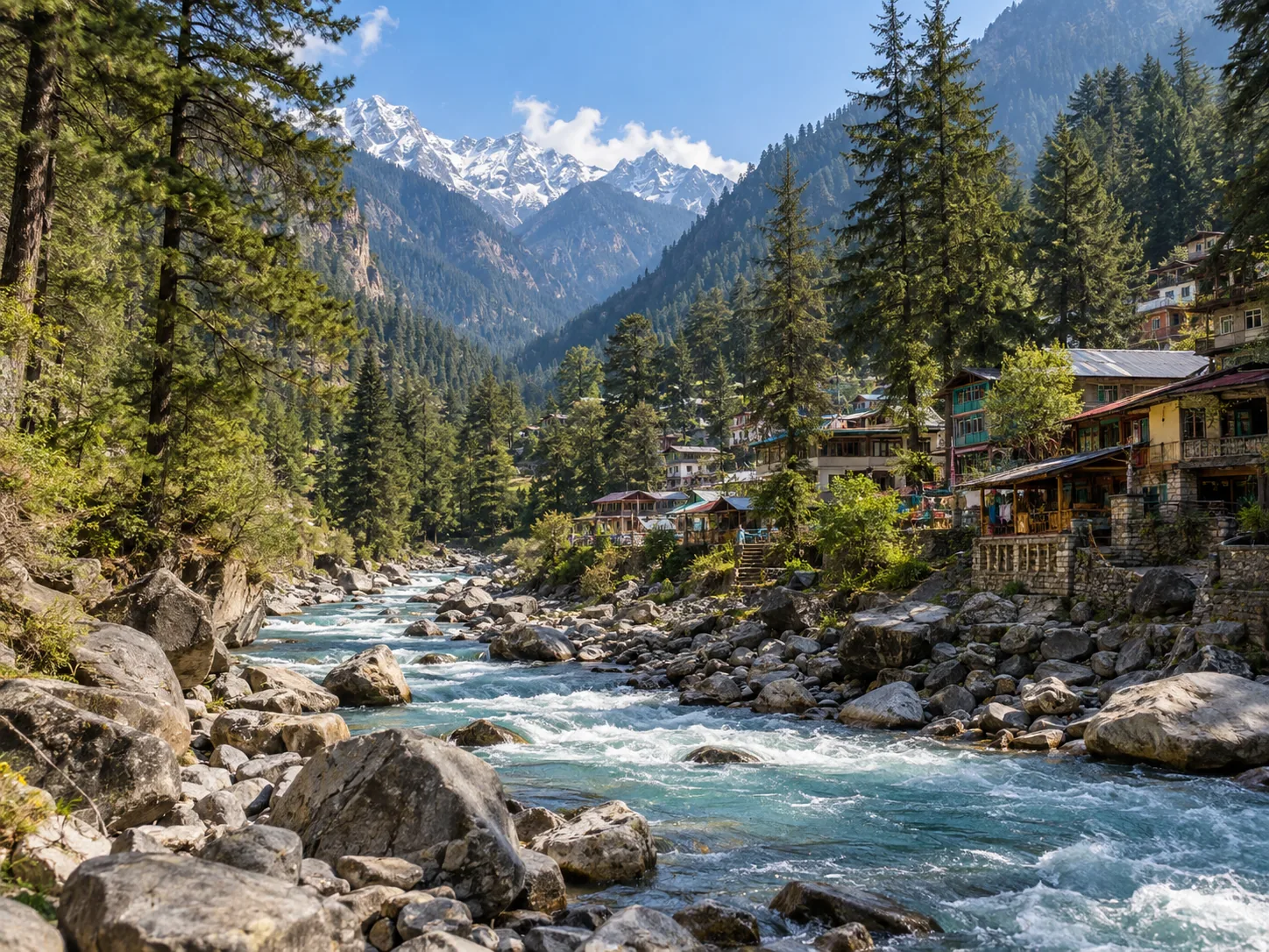 Scenic landscape for Kasol