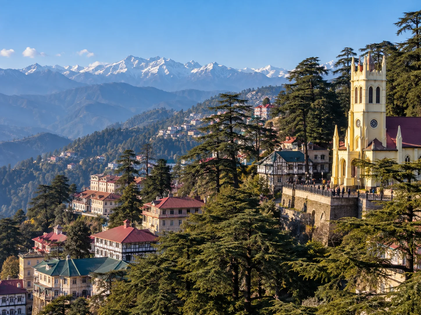Scenic landscape for Shimla